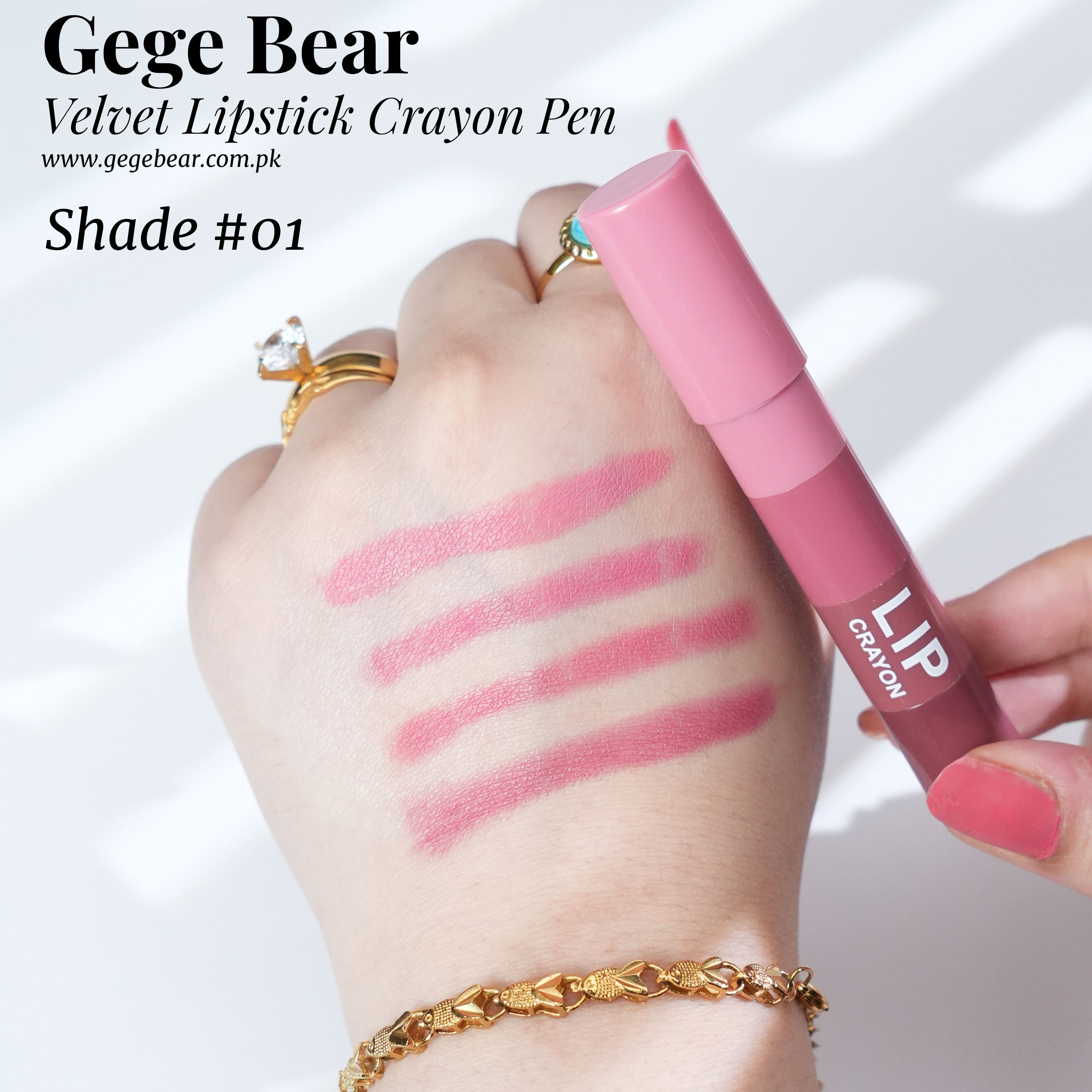 Gege Bear Velvet Lipstick Crayon Pen