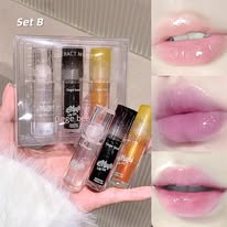 Gege Bear 3pcs watering cute lip gloss