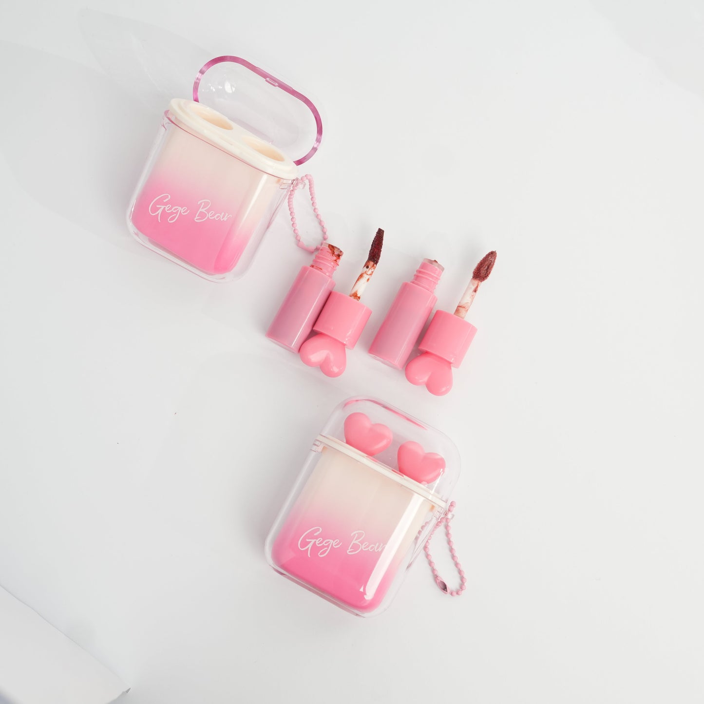 Gege Bear Headphone Matte & Mirror Lip gloss