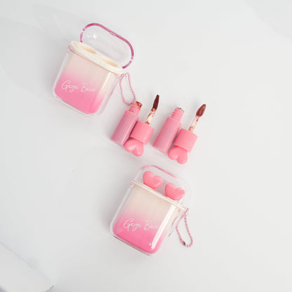 Gege Bear Headphone Matte & Mirror Lip gloss