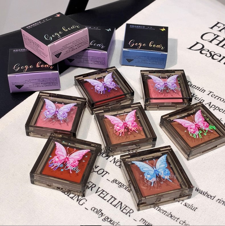 Gege Bear Butterfly Design Soft Cream Cheek Blush