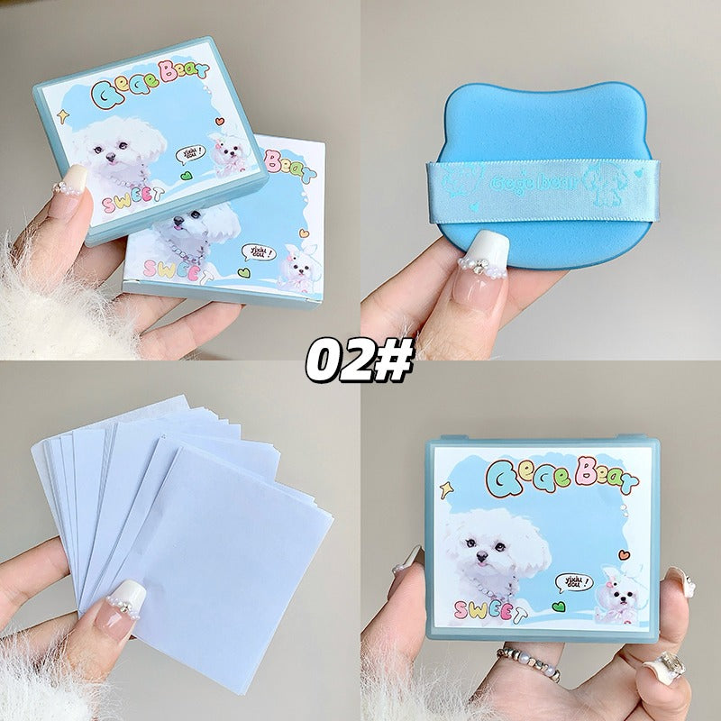 Gege Bear 3 in 1 Oil Control Puff Kit
