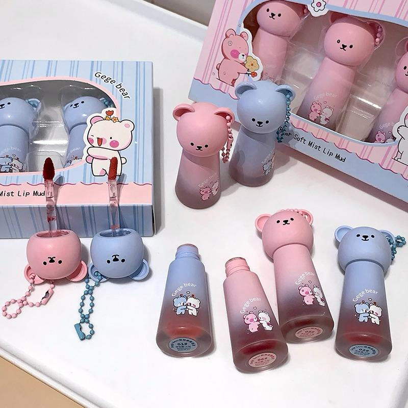 Gege Bear Soft Mist Lip Mud Set
