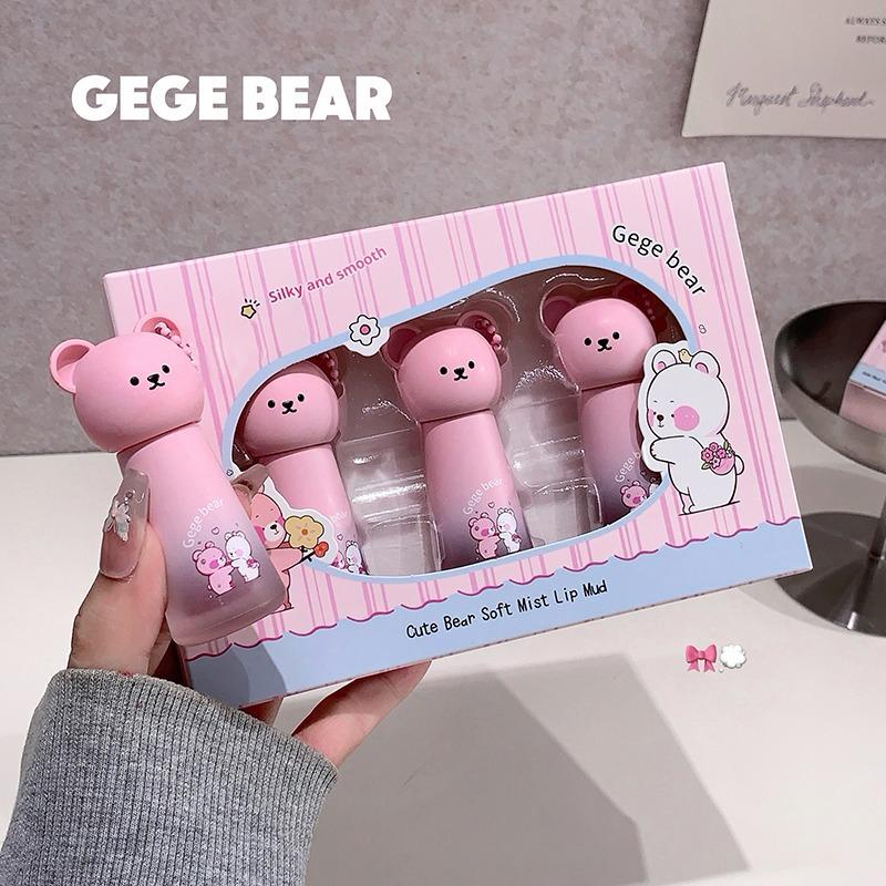 Gege Bear Soft Mist Lip Mud Set