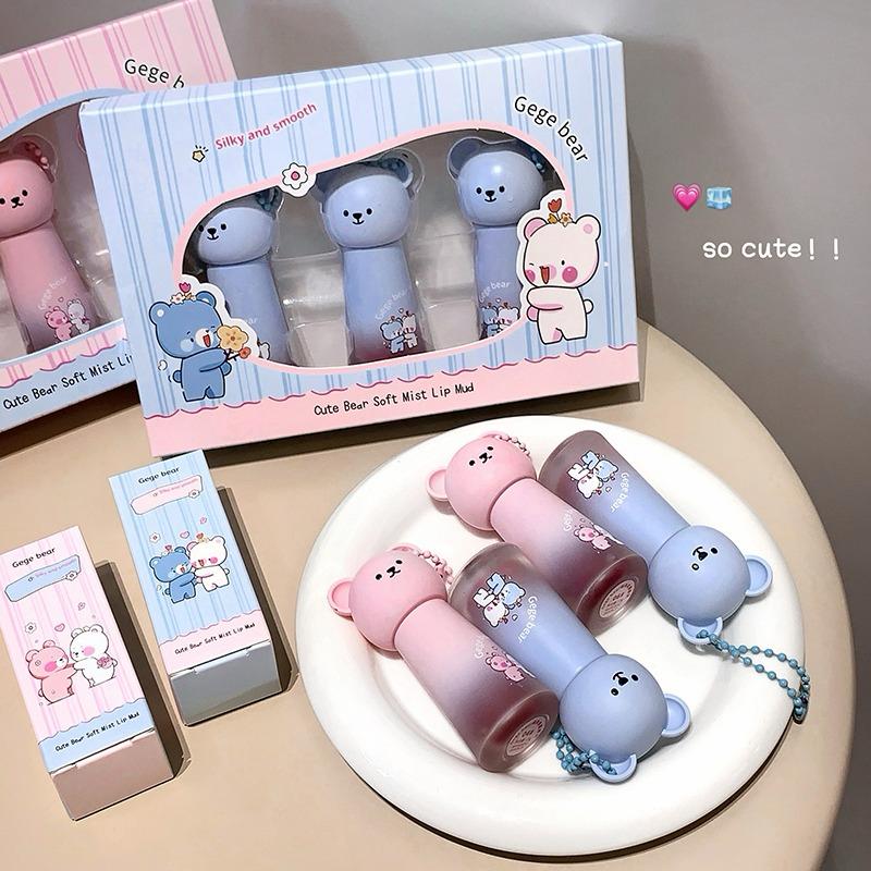 Gege Bear Soft Mist Lip Mud Set