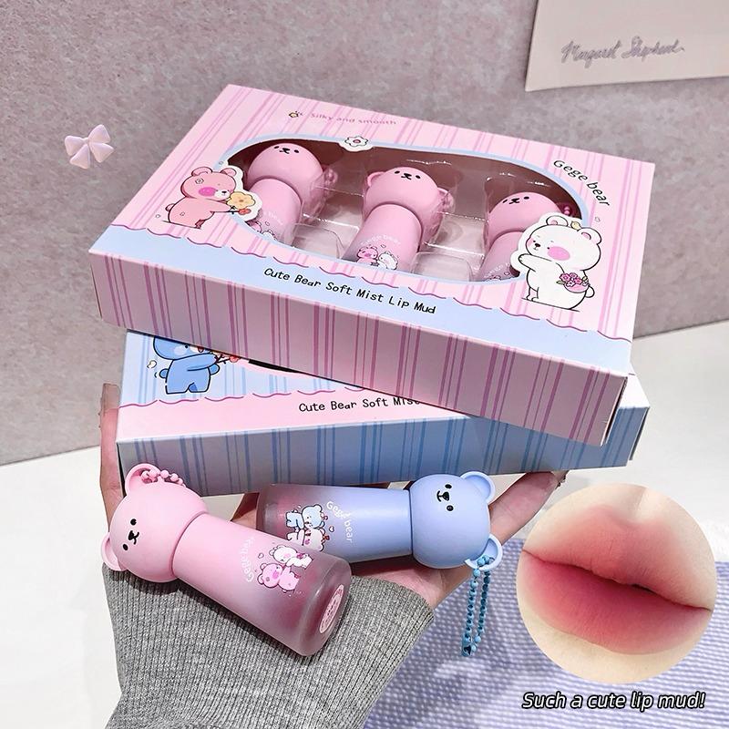 Gege Bear Soft Mist Lip Mud Set