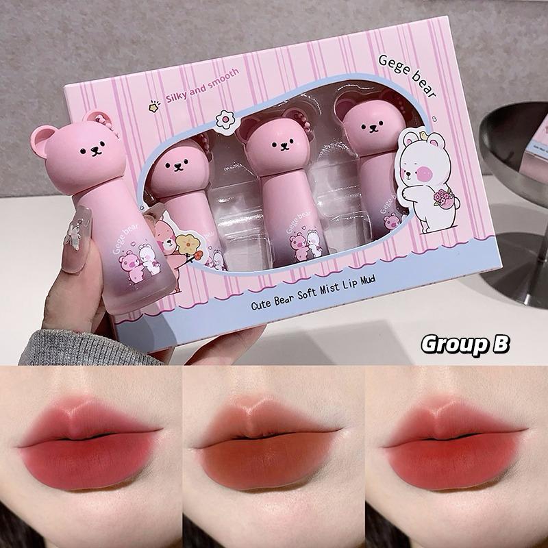 Gege Bear Soft Mist Lip Mud Set