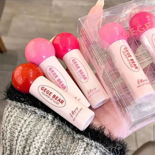 3pcs Gege Bear Glossy Lip Glaze Set