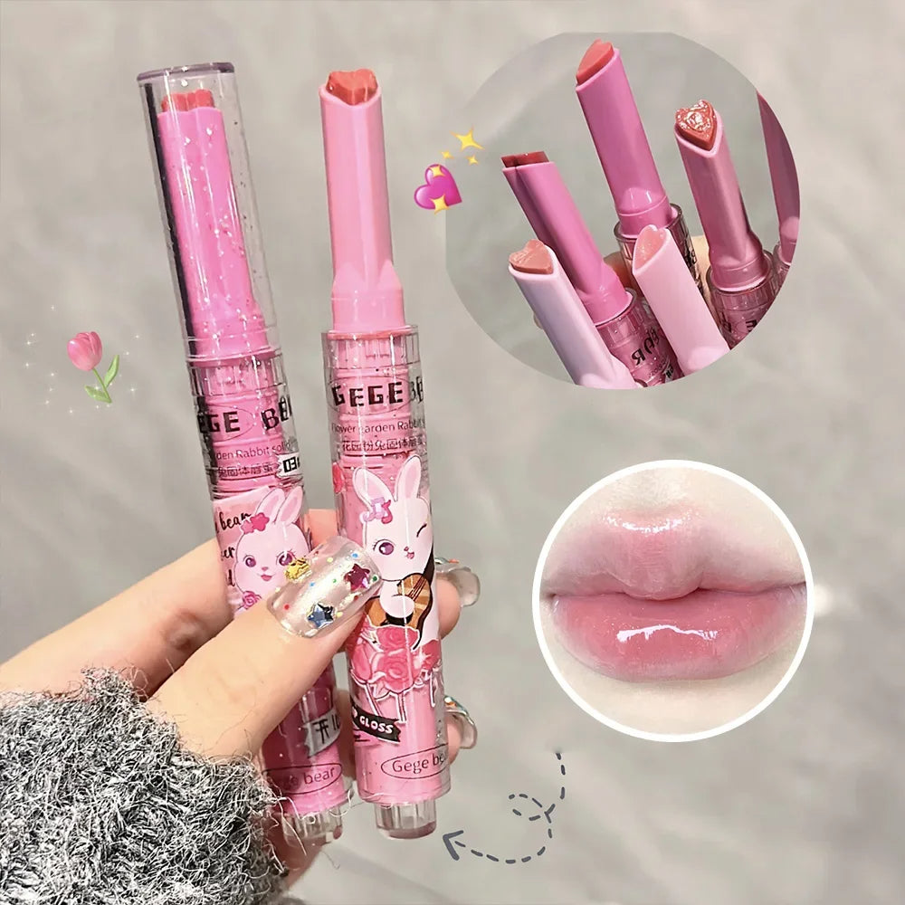 Gege Bear 3pcs Pinky Rabbit Lipgloss Set