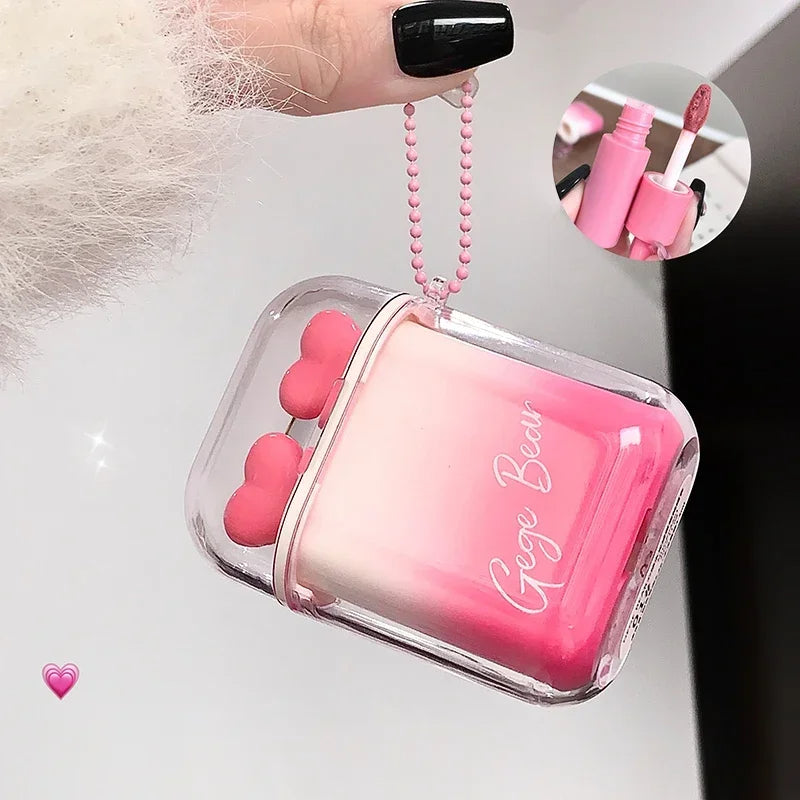 Gege Bear Heart Water Velvet Lip Gloss