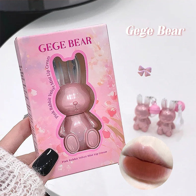 Gege Bear Pink Rabbit Matte Lip Gloss