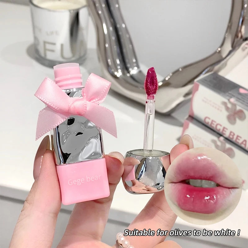 Gege Bear Mirror  Lip Gloss Set