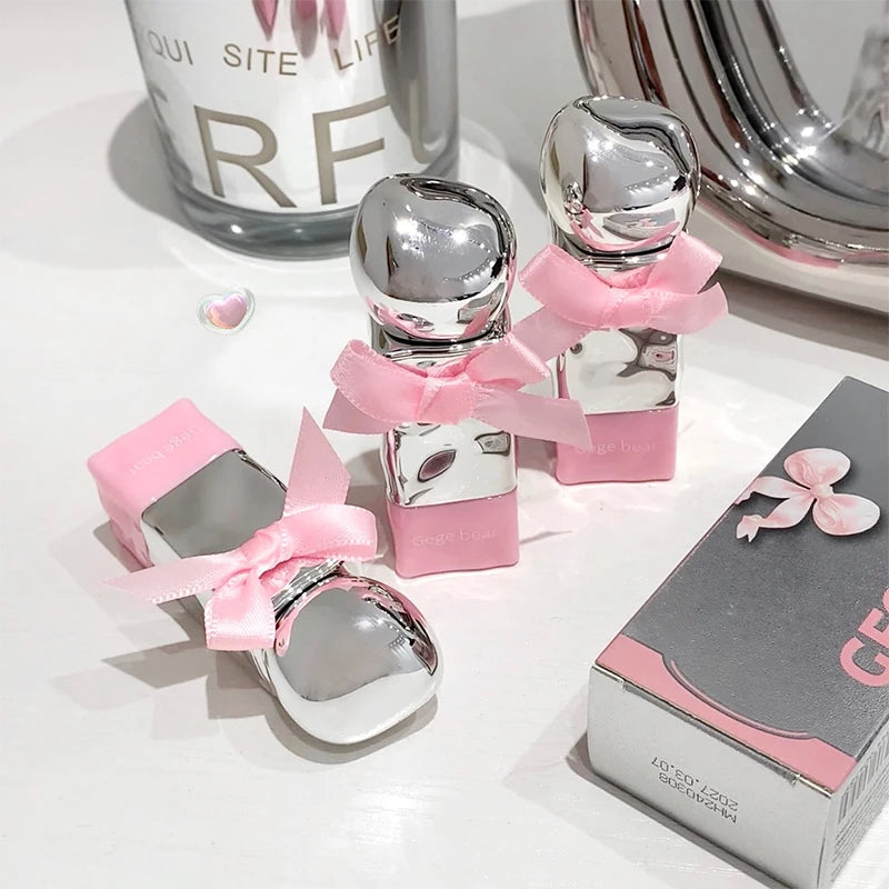 Gege Bear Mirror  Lip Gloss Set