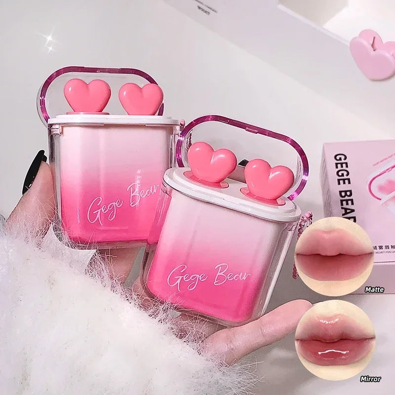 Gege Bear Heart Water Velvet Lip Gloss