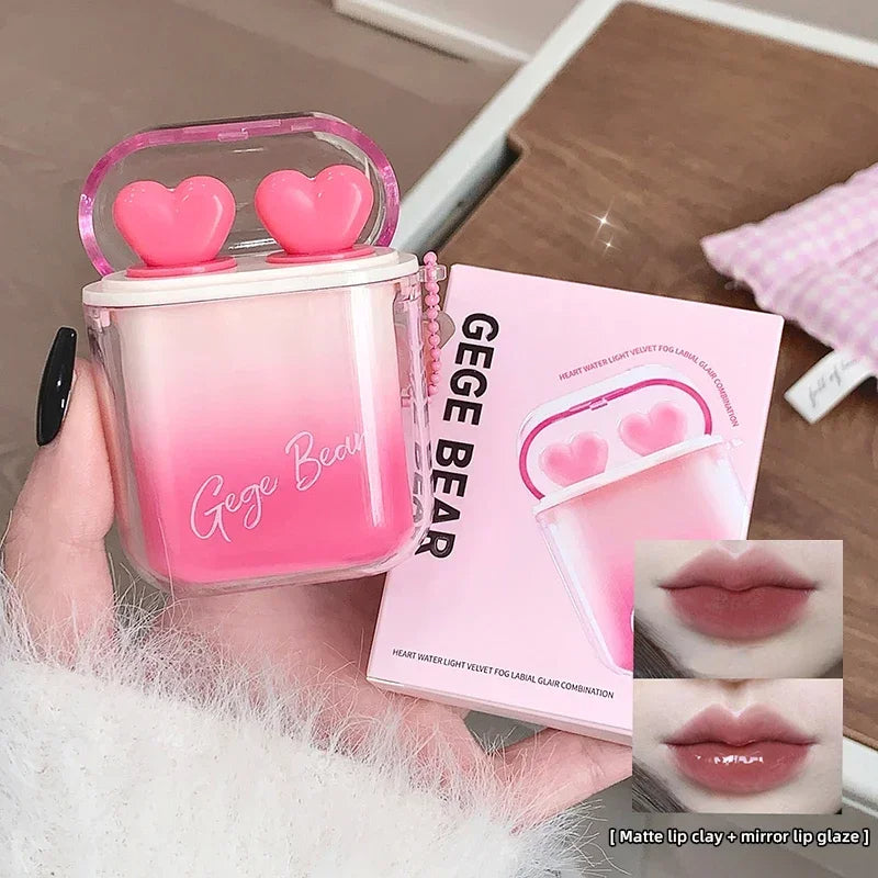 Gege Bear Heart Water Velvet Lip Gloss