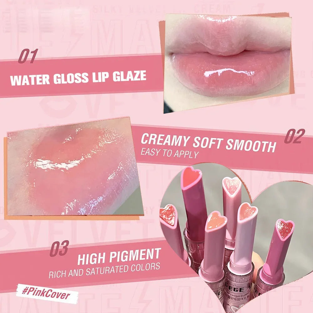 Gege Bear 3pcs Pinky Rabbit Lipgloss Set