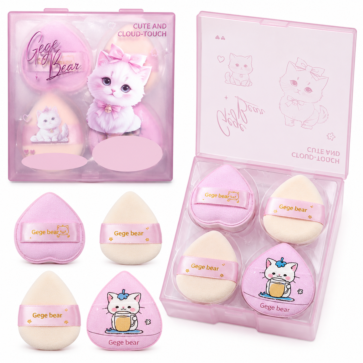 Gege Bear Cute Powder Puff