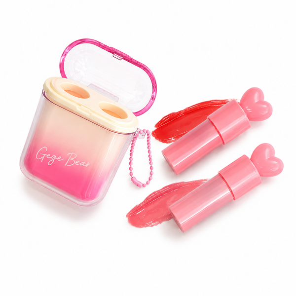 Gege Bear Headphone Matte & Mirror Lip gloss