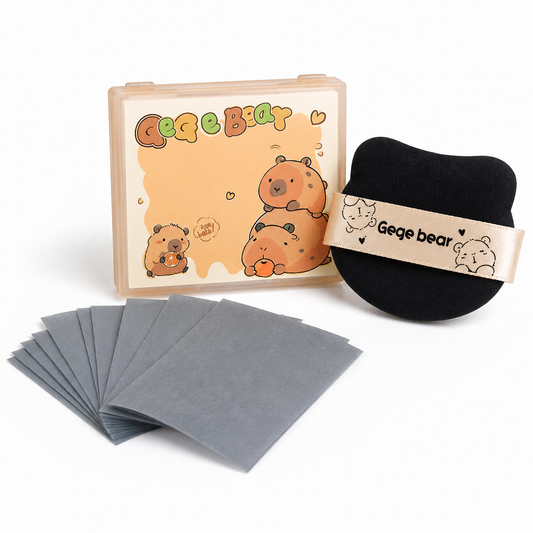 Gege Bear 3 in 1 Oil Control Puff Kit