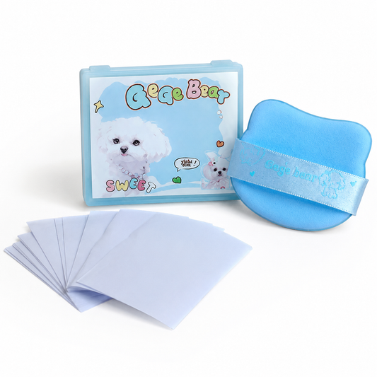 Gege Bear 3 in 1 Oil Control Puff Kit