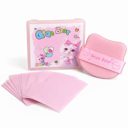 Gege Bear 3 in 1 Oil Control Puff Kit